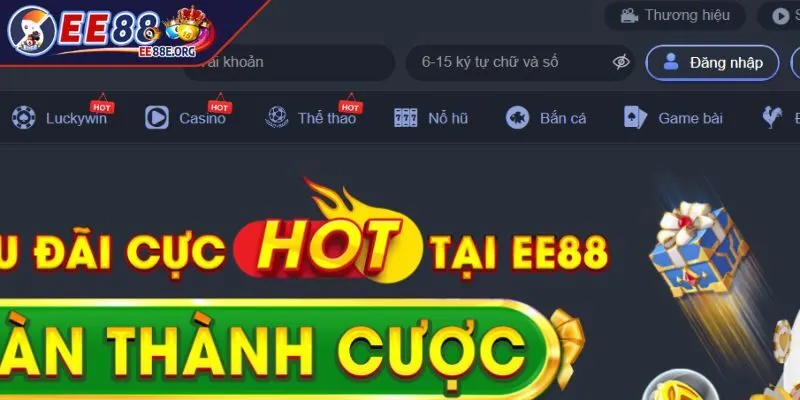 Tìm và nhấp vào đăng nhập EE88