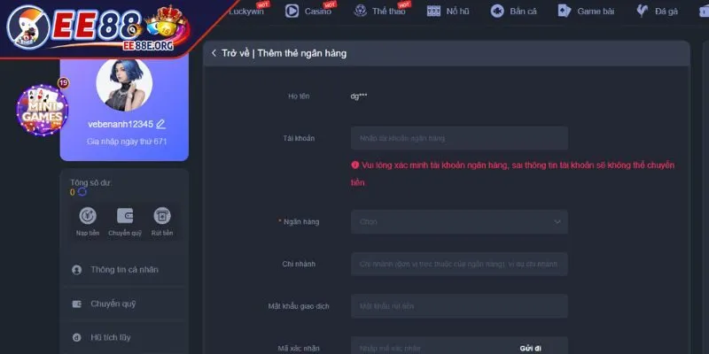 Những lưu ý vàng để rút tiền EE88 nhanh chóng và an toàn