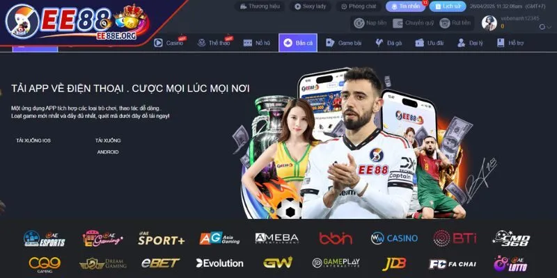 Thao tác tải app EE88 trên thiết bị Android